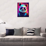 Animal Wearing Sunglass Painting Graffiti Panda Art Paint by Number Kits 16 x 20 inch Street Art Canvas DIY Cartoon Cat Oil Painting for Kids Adults Beginner with Brushes and Acrylic Gift(Frameless) TUMOVO