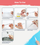 Fillable Touch Up Paint Pen Brush, 3 Pcs Paint Pen for Wall Touch Up, Refillable Paint Pens for Walls, Wood Floors, Cabinets, Windows, Doors (6 Pcs(Pack of 1)) YULOFMVE