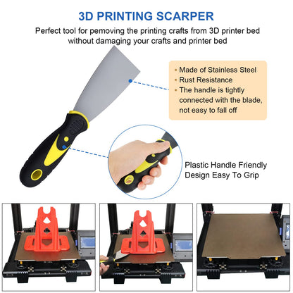 IdeaFormer-3D 62PCS 3D Printer Tools Kit,3D Printer Accessories Nozzle Cleaning Kit, Deburring, Removal Tools, Cutters, Wrench, Hobby Knife Set, Files, Screwdriver 3D Printing Tools 3D Print  - WoodArtSupply