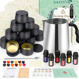 SAEUYVB Candle Making Kit for Adults - Full Set Candle Making Supplies - Soy Candle Kit - DIY Starter Scented Soy Candle Making Kit - Perfect Decoration for Family Life SAEUYVB
