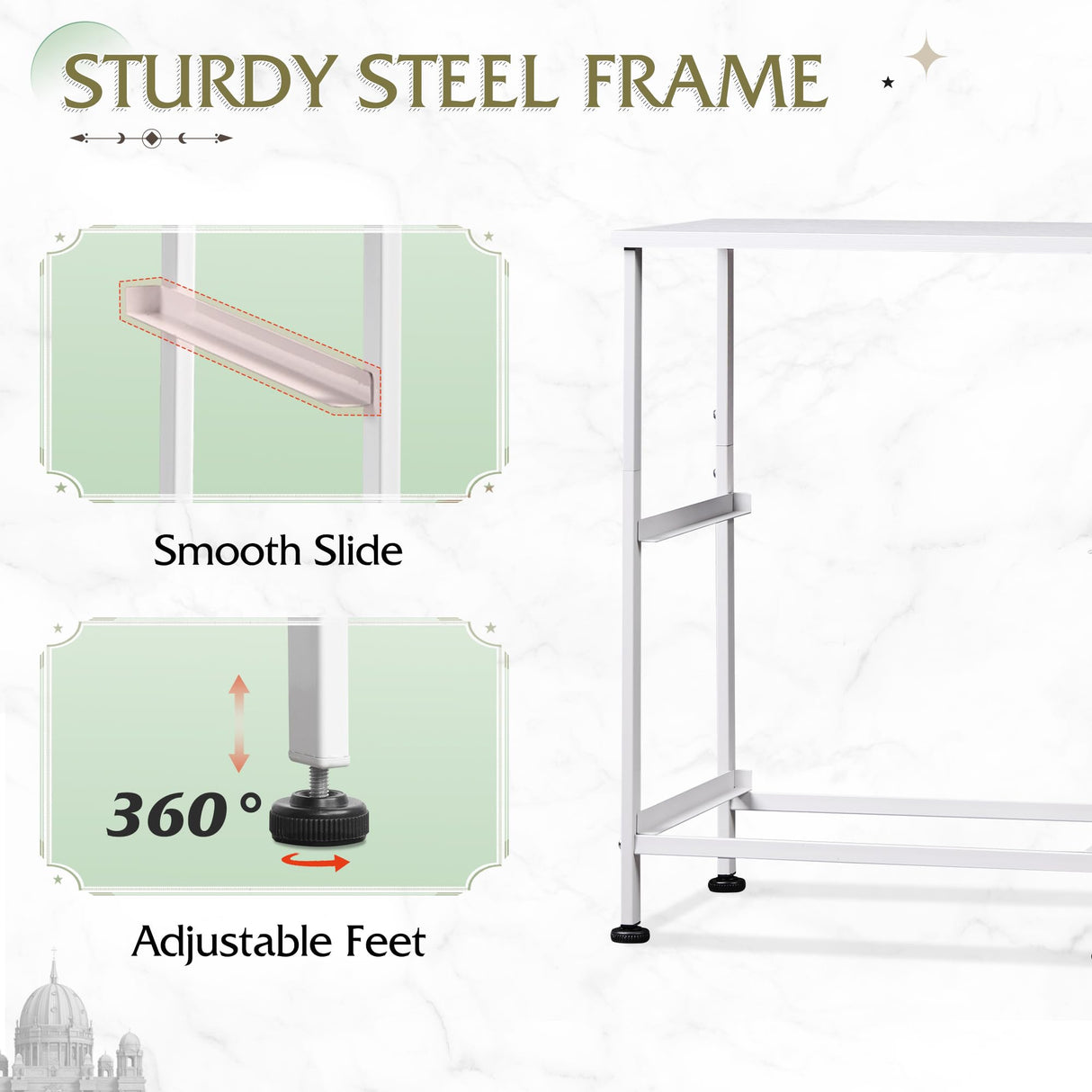 WLIVE White Nightstand, 2 Drawer Dresser for Bedroom, Small Night Stand with Fabric Drawers, Bedside Furniture, End Table for Bedroom, Closet, Entryway, College Dorm WLIVE