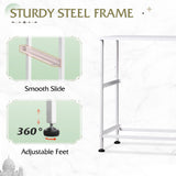 WLIVE White Nightstand, 2 Drawer Dresser for Bedroom, Small Night Stand with Fabric Drawers, Bedside Furniture, End Table for Bedroom, Closet, Entryway, College Dorm WLIVE