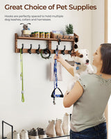 Tatub 29" Coat Rack Wall Mount with Shelf, 4 in 1 Entryway Key Holder with 7 Coat Hooks 4 Key Hangers Mail Organizer, Wood Wall Shelf for Living Room, Bedroom, Bathroom Tatub