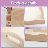 JISHSHAY Diamond Art Serving Tray Diamond Painting Food Tray Gem Art Serving Platter Gem Painting Mosaic Kits for Adults DIY Kits for Adults, with Handle 20×30cm/7.87×11.81in, Christmas Winter House JISHSHAY