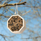 Mason Bee House,Hanging Bee Houses for The Garden, Pollinating Bee House Attracts Peaceful Bee,Insect Observation,Beekeeping Supplies Pumwoy