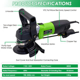 SDRTOP 800W Electric Wet Stone Polisher 4'' Variable Speed Grinder Buffing Machine, Countertop Concrete Polisher with 7PCS Diamond Polishing Pads for Granite, Tile, Cement Floor SDRTOP