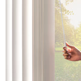 CHICOLOGY Vertical Blinds , Door Blinds & Shades , Blackout Window Shade , Vertical Blinds for Doors , Sliding Blinds Oxford White (Vinyl) 78"W X 84"H CHICOLOGY