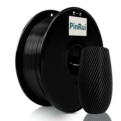 PinRui PLA Silk Filament 1.75mm 1KG, PLA 3D Printer Filament, No Warp Smooth Printing, Dimensional Accuracy +/- 0.03mm, Fit Most FDM Printer, Silk Black - WoodArtSupply