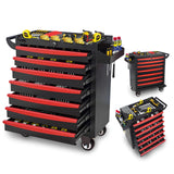 Barphygo 7-Drawer Rolling Tool Chest, Metal Tool Box with Wheels & Lock Garage Storage Cabinets Tool Cart Toolbox Organization Workbench for Workshop, Warehouse & Repair Shop Barphygo