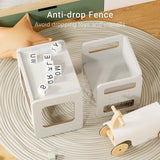 Tilhumt Montessori Weaning Table and Chair Set for Kids, Toddler Table and Chair Set, Adjustable Height Chair and Activity Table with Fence for Read, Play, Crafts (Upgraded) Tilhumt