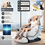 BOSSCARE Zero Gravity Massage Chair: 3D Full Body Airbags Shiatsu Massaging Chairs - SL Track AI APP Body Scanning Heating Recliner BOSSCARE