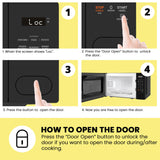 COMFEE CMO-C20M1WB Countertop Microwave Oven, 0.7 cu.ft Small Microwave with 11 power levels,Turntable Reset Function, Speedy Cooking, Weight/Time Defrost, Memory function, Children Lock, 700W COMFEE'