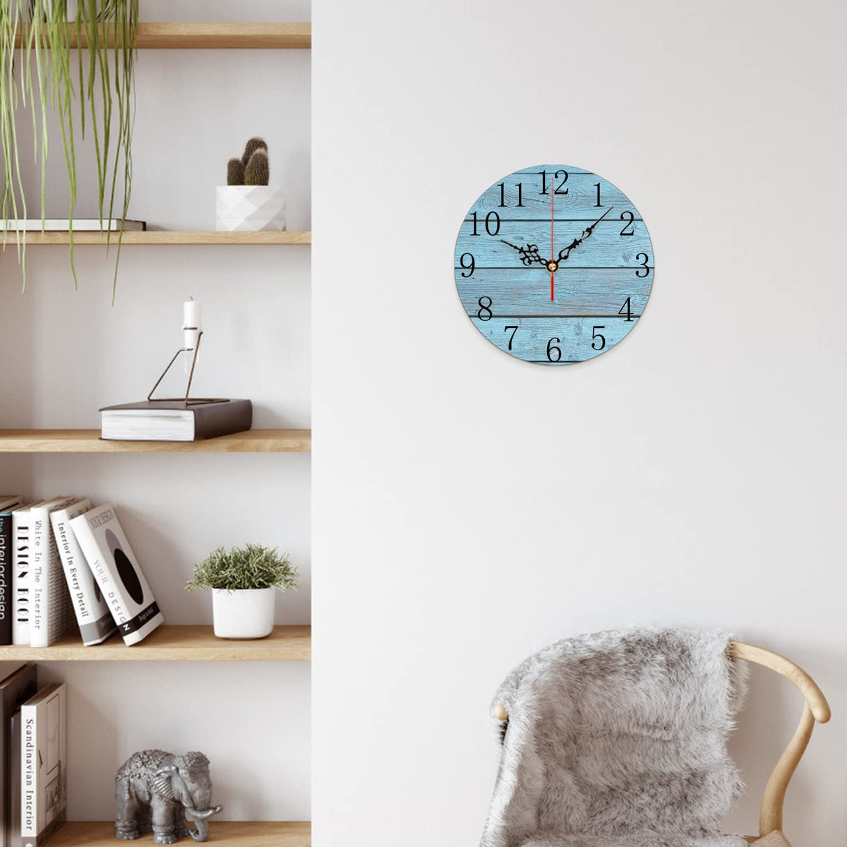 Sublimation Blank Wall Clock - 7.9" Wood Wall Clocks Silent Non-Ticking Decorative Wall Clock Battery Operated Clock Wyleaves