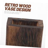 Hoement Wooden vase Dried Pampas Holder Wall Pocket vase Wood Wall Hanging Planter Wall Wood vase Wall Mount Wood vase Indoor Wall Planter Household Hanging Flower Basket Pine Wood Hoement