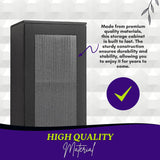 Kings Brand Furniture Romero Tall Curio Storage Cabinet - Versatile Black Bookshelf for Living Room, Kitchen, Bedroom & Office Kings Brand Furniture