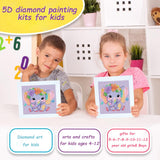5D Cartoon Diamond Painting Kit for Kids with Frame,DIY Anime Diamond Art Kit for Children Beginner,Cute Full Drill Diamond Dot Big Gem Art Kits,Home Wall Decoration 6X6 inch Acelii