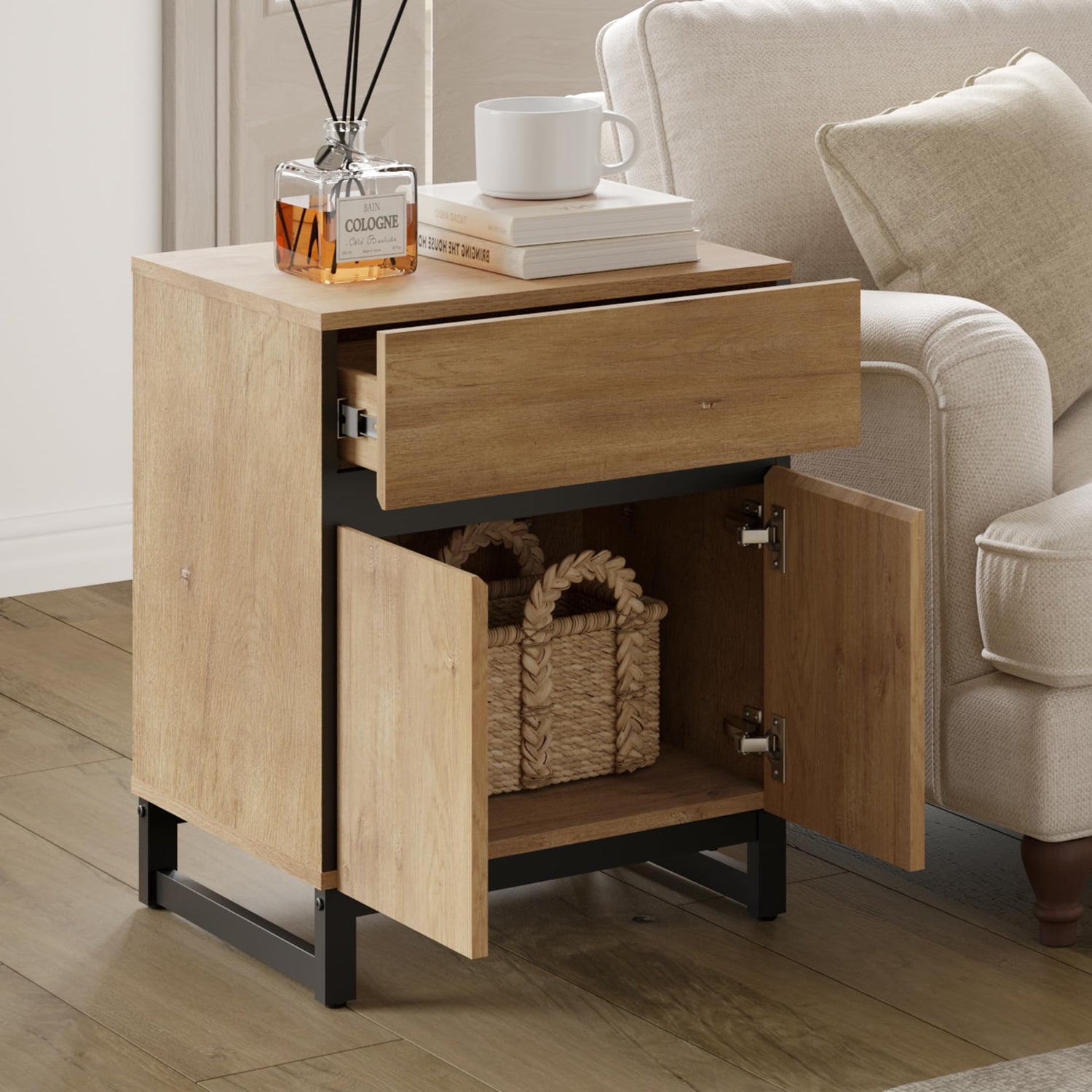 WAMPAT Dresser and Nightstand Set of 3, 94.5 Inches Dresser with 6 Dra WoodArtSupply WAMPAT Dresser and Nightstand Set of 3, 94.5 Inches Dresser with 6 Dra WoodArtSupply