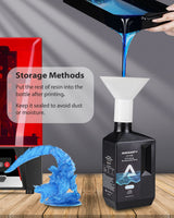 Aceaddity Elite Series 3D Printer Resin 405nm Photopolymer Resin LCD/DLP UV-Curing High Precision 3D Printing Liquid Compatible with 8k 3D Printer (Clear Blue, 1200g) Aceaddity