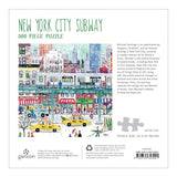 Galison Michael Storrings 500 Piece New York City Jigsaw Puzzle for Adults and Families, Holiday Puzzle with Winter Scenery in New York City Galison