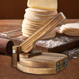 Wooden Tortilla Press, Corn Tortilla Presser Tool, Manual Mexican Tortillera Presser, Dumpling Wrapper Making for Kitchen, Round WoodArtSupply