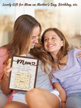 DECEED Mom Puzzle Piece DIY Sign Mother’s Day Puzzle Sign Wooden Table Decor Personalized Mothers Day Puzzle Plaque Gifts, You are The Piece That Holds US Together Customized Puzzle Card DECEED