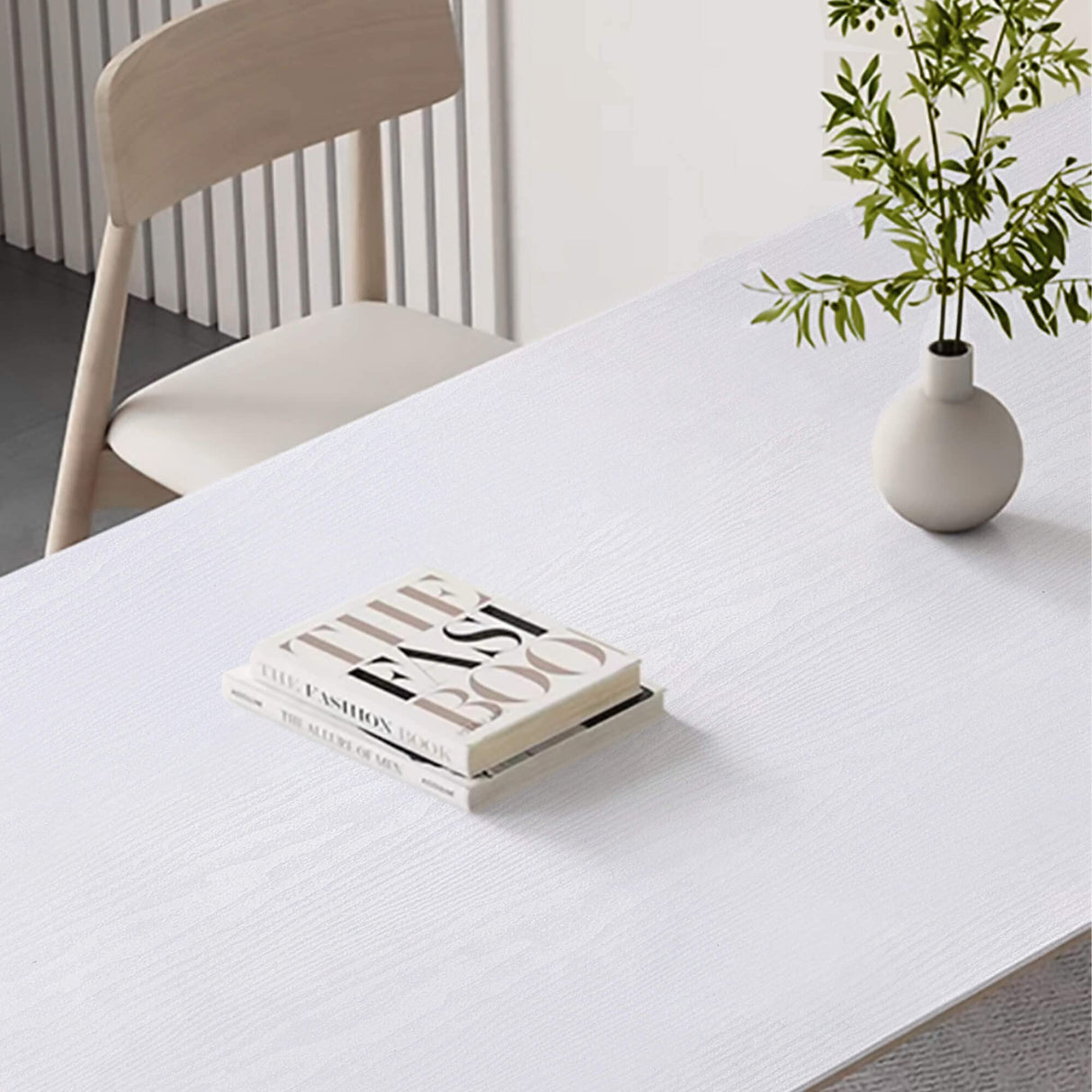 Heroad Peel and Stick Wallpaper Wood Contact Paper Wood Wallpaper White Wood Grain Contact Paper Thicken Textured for Cabinets and Drawers Countertops Waterproof Self Adhesive Vinyl 17.5" x 78.7" Heroad