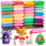 EDIFON Air Dry Clay Kit, 36 Colors Modeling Clay with Tools, Ultra Light, Safe and Non-Toxic, Ideal Gift for Kids (36 Colors+ Tools) EDIFON