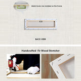 Pinetree Art Rustic Farmhouse Kitchen Wall Decor Canvas Prints Kitchen Signs Wall Decor (With Solid Wood Inner Frame) Pinetree Art