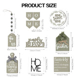 NJXJKGY 11PCS Farmhouse Tiered Tray Decor Set – Rustic Wooden Mini Signs and Decorations for Home and Kitchen Display (Tiered Tray Not Included) NJXJKGY