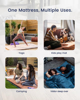 ZonLi Japanese Floor Futon Mattress Full Size 60"x 80",100% Cotton 2.5'' Thicken Tatami Mattress,Foldable Sleeping Pad,Portable Dormitory Tatami Mat,Roll Up Floor Lounger Bed for Adult (Grey) ZonLi