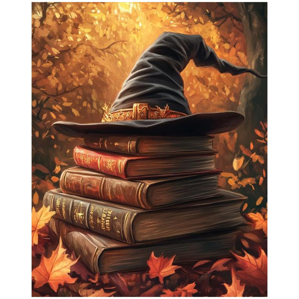 XTCIXAL Halloween Paint by Numbers Kit for Adults, Book Paint by Number for Adults, Beginners Acrylic Canvas Painting Kits for Home Wall Decor 16x20 Inch XTCIXAL