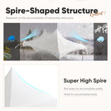 Quictent 20x30ft High Peak Frame Party Tent Fire Retardant Outdoor Heavy Duty Canopy Tent White Vinyl, 100 Person Capacity Tent for Parties, Weddings,Events, Commercial and Residential Use(no Sides) Quictent