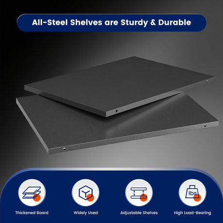 Yizosh Garage Shelving Unit, 3000LBS Storage Shelves, Metal Shelving Adjustable Storage Shelves Heavy Duty, Suitable for Garage, Supermarket, Warehouse, 48" W x 24" D x 70" H Yizosh
