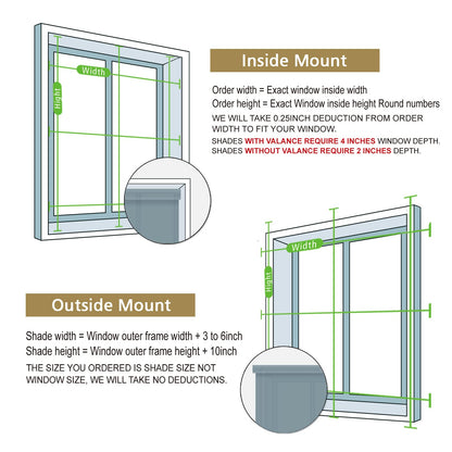 SUAKY Cordless Blackout Bamboo Roman Shades - Customisable 100% Natural Linen Window Blinds, Color 1