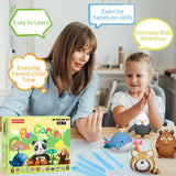 AWNOGKUE Air Dry Clay for Kids，12 Boxs Modeling Clay Kit with 5 Sculpting Tools, Safe Non-Toxic Model Magic Clay, DIY Art and Crafts Toy Gift, Party Home Favors for Boys, Girls, Toddler AWNOGKUE