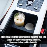 40 PCS 2.56 In Sublimation Car Coasters, Auto Coasters for Cup Holders, Auto Cupholder Coasters with Finger Notch and DIY Personalization Option,Keep Car from Cold Drink Sweat Stain Spill,by GNIEMCKIN GNIEMCKIN