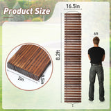 8.2 Ft Wooden Garden Pathway - Weather Resistant Outdoor Roll Out Decorative Walkway, Straight Walkway for Patio Beach Backyard Wedding Party Pathway MEWTOGO