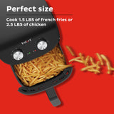 Instant Pot Essentials 4QT Air Fryer with EvenCrisp Technology that Crisps and Reheats, Easily Adjust Time & Temperature For Quick Meals, 100+ In-App Recipes, from the Makers of Instant Pot, Black Instant Pot