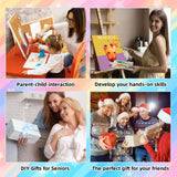 6 Pack Paint by Numbers Kit for Adults Beginners-Easy Cocktail Adult Paint by Number Kits on Canvas, DIY Acrylic Oil Painting by Numbers for Adults Without Frame for Gift Home Wall Decor(10x14inch) Arttoplus