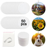 50 pcs sublimation air fresheners blanks Sublimation Blanks Products DIY Air Freshener for Car and Home Hanging Decoration Sublimation car freshener blanks (round)) GEKIXUTP