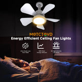 MOTCTQVD Ceiling Fans with Lights and Remote, Ceiling Fan Light 3000K-6000K 3 Colors Dimmable, Modern Ceiling Fan with Light, 1000 Lumens LED Ceiling Fans for Bedroom Garage Kitchen Living Room MOTCTQVD