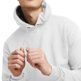 Hanes Men's Pullover EcoSmart Hooded Sweatshirt, white, Medium Hanes