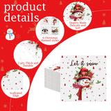 Fulmoon 200 Pcs Christmas Cocktail Paper Napkins Disposable 2 Ply Santa Beverage Napkins Decoupage Xmas Tree Towel for Christmas Party Dinner Table Supplies (Classic Style) Fulmoon