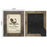 IKEREE 8x10 Rustic Farmhouse Distressed Picture Frame, Weathered Grey, Built-in Easel for Tabletop or Wall Mounting Display… IKEREE