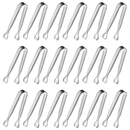 Mini Serving Tongs, Anytrp 18-Packs Stainless Steel, 4.3inch, Kitchen / Appetizers Tongs for Coffee Bar, Tea / Desserts Party, Sugar and Ice Bucket