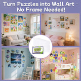 Adhesive Puzzle Saver Sheets, 8pcs Puzzles Glue Sheets, Peel and Stick Puzzle Sticker Sheets Preserve 1000 Pieces Jigsaw Puzzles in Minutes KIAFUM