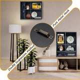 Sofunii Pet Memorial Shadow Box with Shelves for Dogs or Cats,11 * 14" Solid Wood Pet Frame Urn Ashes Display Case for as Loss Pet Remembrance Memory Keepsake - Black Sofunii