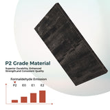 IRONCK 5 Drawer Dresser for Bedroom, Farmhouse Chest of Drawers with Charging Station, Vintage Drawer with Natural Texture, 47.8" Tall Dresser for Living Room, Hallway, Charcoal IRONCK