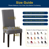 Fafua Chair Covers, Dining Room Chair Covers, Stretch Kitchen Chair Covers/Dining Room Chair Covers Set of 6, Removable Washable Dining Chair Slipcovers for Home, Hotel, Banquet Fafua