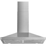 FIREGAS Wall Mount Range Hood 30 inch, 400 CFM Stainless Steel Stove Vent Hood with 3 Speed Exhaust Fan, Ducted/Ductless Convertible Duct kitchen hood, LED Lights, Push Button, Charcoal Filters FIREGAS